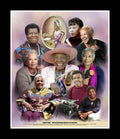 Wishum Gregory Great African American Female Authors & Poets (Art Print - Black Frame - 11x8.5 inches)