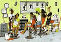 Extensions by Annie Lee (31x21.25 Inches) - African American Hair Salon Art