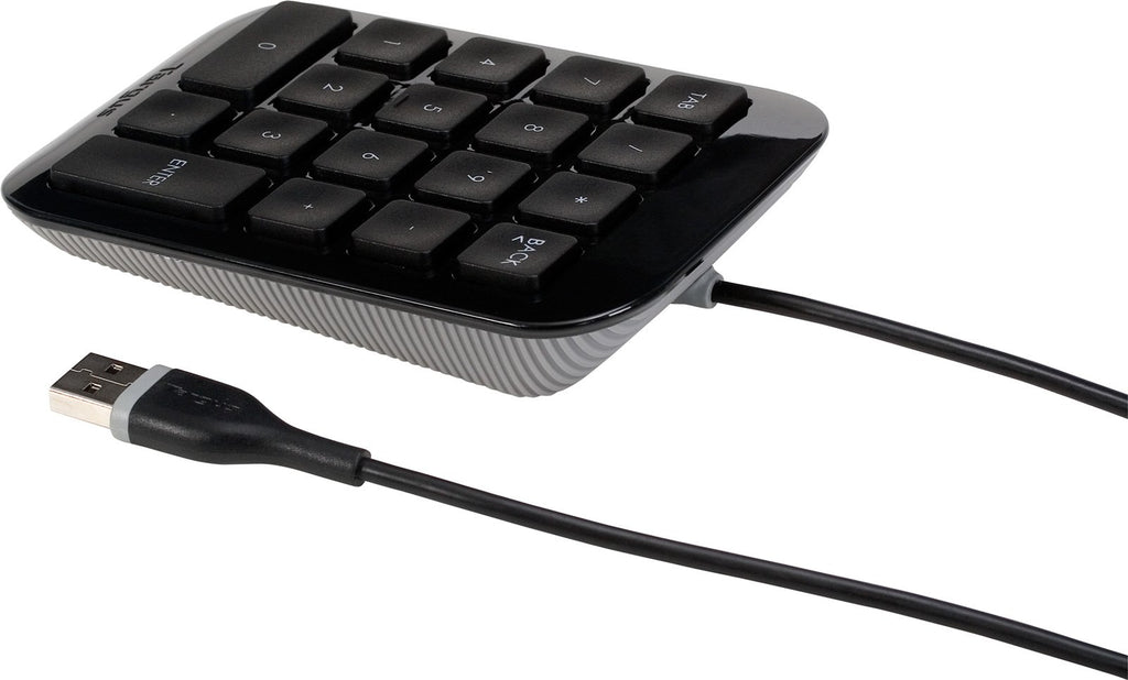 Targus - Numeric Keypad with USB Connection - Plug and Play Device - Connect with Laptop, Desktop and Electronic USB-A Devices - AKP1OUS