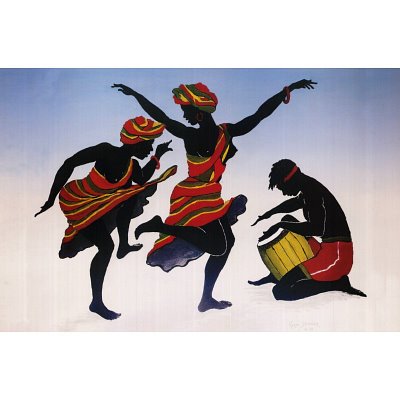 (24x36) Romeo Downer (Ebony Dancers) Art Poster Print