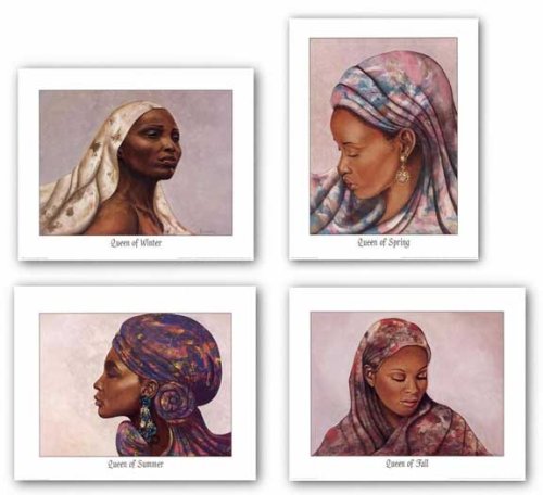 Queens of Seasons Set by Marcella Hayes Muhammad 20"x16" Art Print Poster