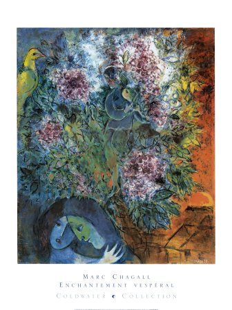 artworkforless.com Enchantment Vesperal by Marc Chagall - 31 1/2 x 23 5/8 inches - Fine Art Print/Poster