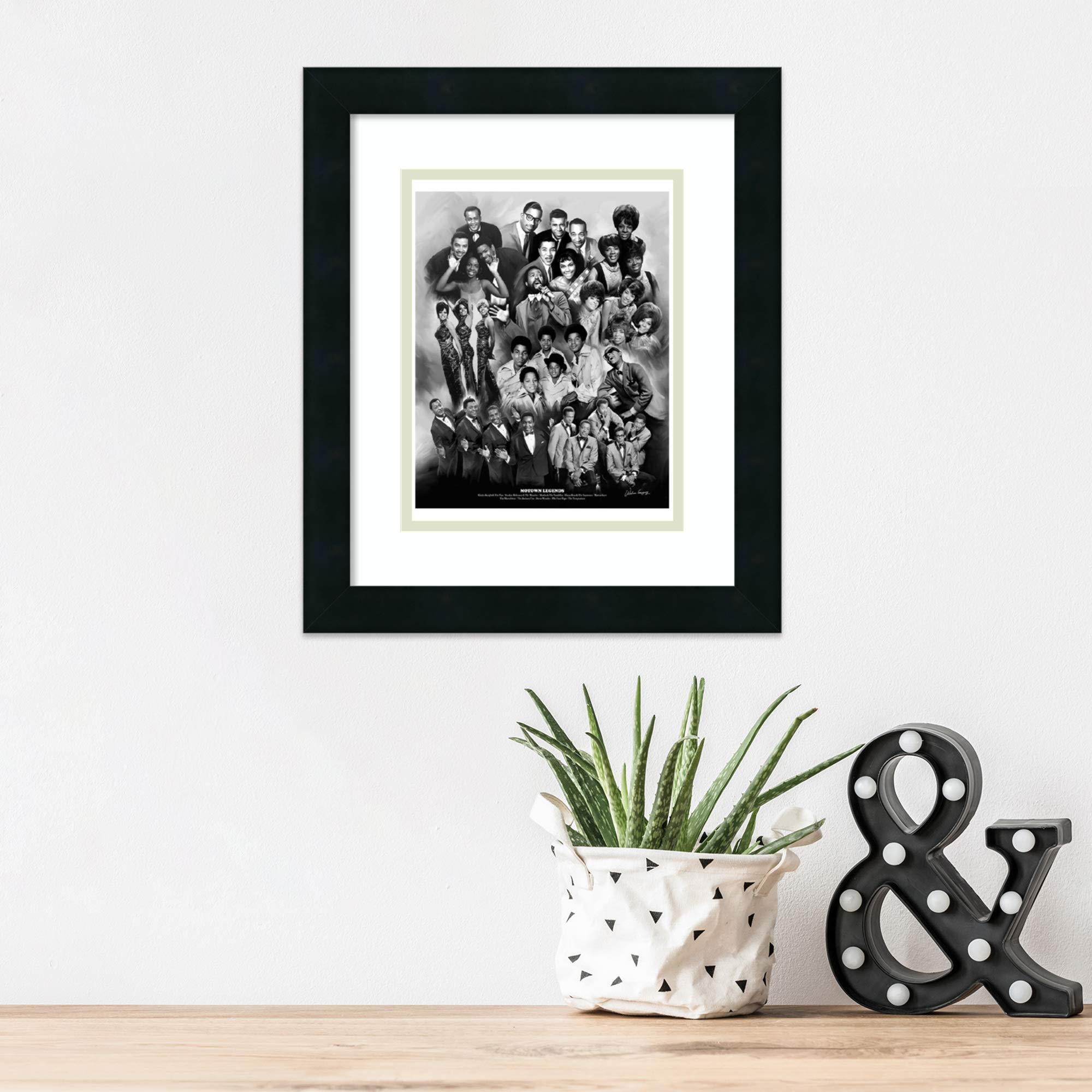 Framed Wall Art Print Motown Legends by Wishum Gregory 14.25 x 16.25 in.