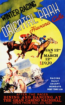 Winter Racing, Oriental Park, Havana, Cuba, 1939 - Poster (17 x 24)