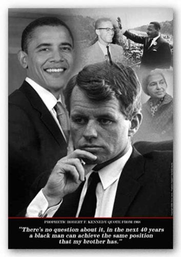 Bruce Teleky Robert F. Kennedy Prophetic Quote, 1968 by Tonya Jones 18.75"x12.75" Art Print Poster
