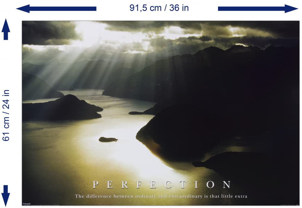 1art1 1290 Motivation Perfection That Little Extra Poster 91 x 61 cm