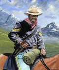 artworkforless.com Buffalo Soldier on Patrol by John W. Jones - 24 x 18 inches - Fine Art Print/Poster