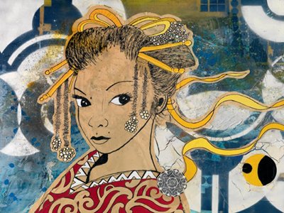 Lady Kyoto - Poster by Pascal Suprapto Schmid (31 1/2X23 1/2)
