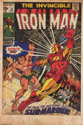 Iron Man #25 - vs Submariner - Marvel Comics Poster 24x36