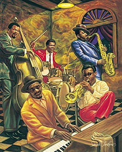 HSE Cool Jazz by Sarah Jenkins African American Musicians Art Print Poster 24X36