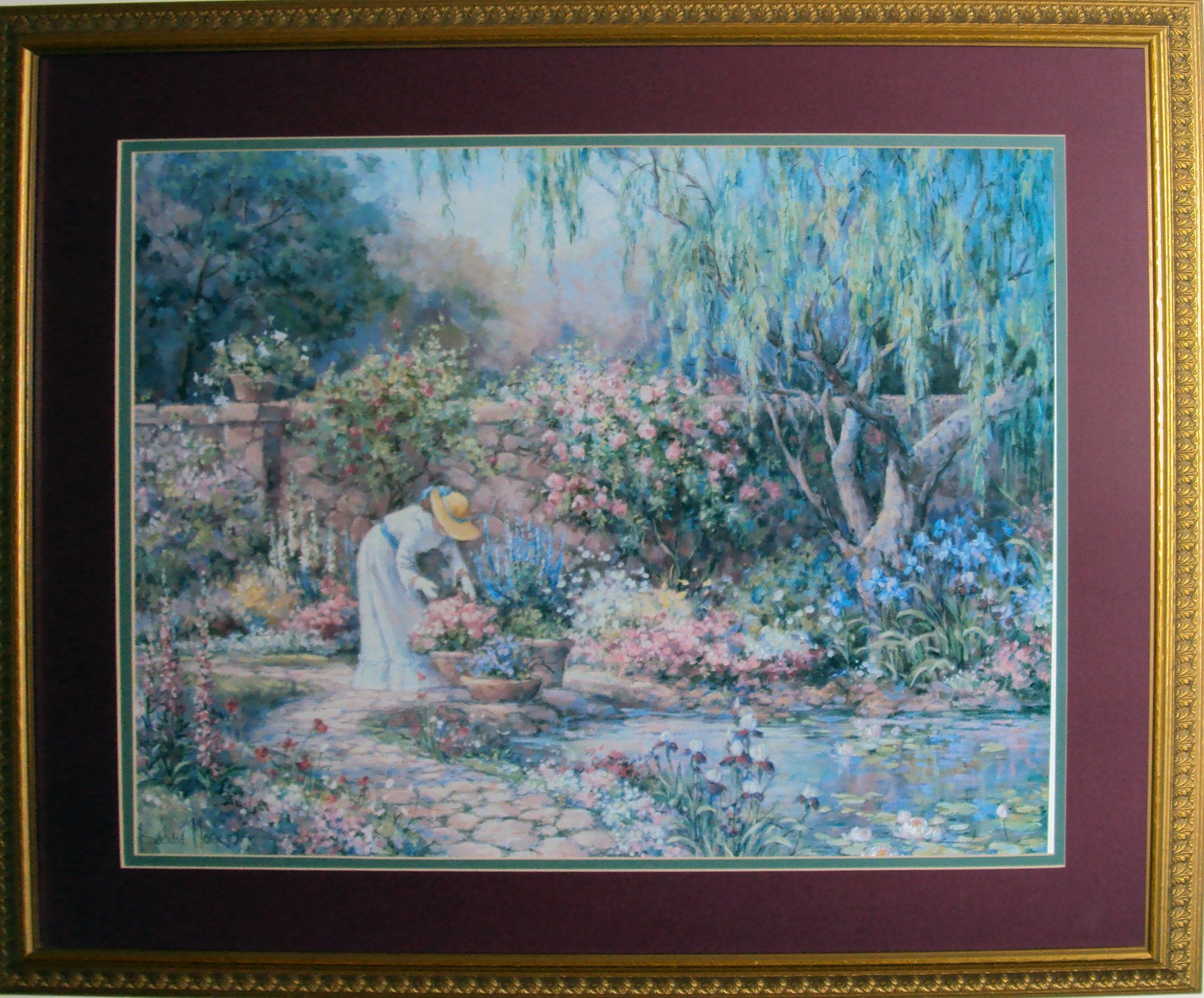 Garden Gathering by Barbara Mock 30"x24" Art Print Poster