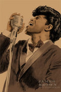 James Brown * - Poster by Clifford Faust (12 x 18)