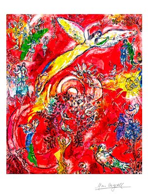 Triumph of Music By: Marc Chagall 24 x 18 Art Print Poster