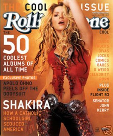 Hot Stuff Shakira Rolling Stone Cover 24" x 28" Music Poster Print