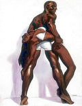 Couple * by Laurie Cooper - 28 3/4 x 22 7/8 inches - Fine Art Print / Poster