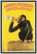 Framed Art Print, 'Anisetta Evangelisti Liquore da Dessert (ca. 1925)' by Carlo Biscaretti: Outer Size 25 x 37"