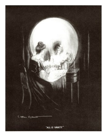 All is Vanity by Charles Allan Gilbert - 14 1/2 x 11 inches - Fine Art Print / Poster