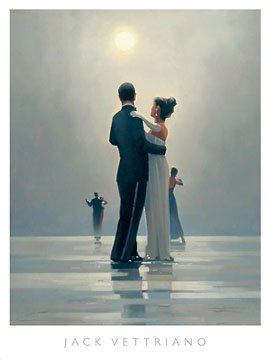 Dance Me to the End of Love by Jack Vettriano. Size 18.38 inches width by 24.99 inches height. Art Poster Print