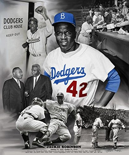Jackie Robinson Poster Print by Wishum Gregory (20 x 24)