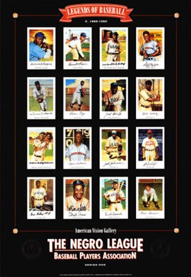 Negro League Baseball Legends by Lewis - 35 x 24 inches - Fine Art Print/Poster