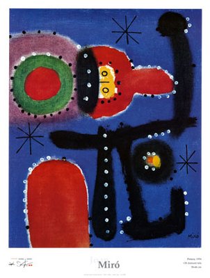 Pintura, 1954 - Poster by Joan Miro (23 5/8 x 31 1/2)