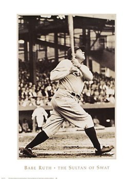 Babe Ruth - The Sultan of Swat, Art Poster by Bettman/Corbis