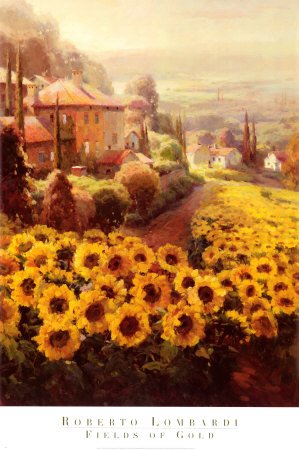 Fields of Gold Art Poster Print by Roberto Lombardi, 24x36
