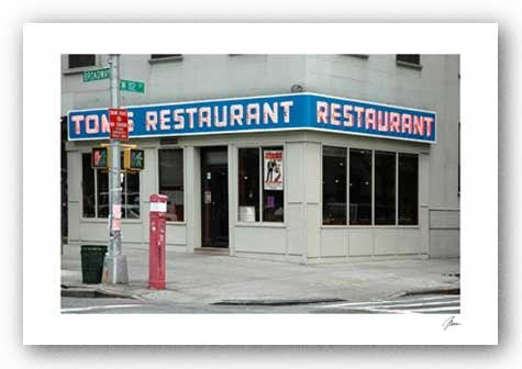 Tom's Restaurant by Igor Maloratsky - 13 x 19 inches - Fine Art Print / Poster