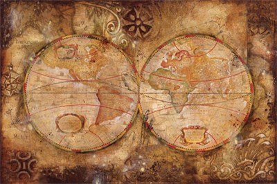 World Around by Georgie - 36x24 Inches - Art Print Poster