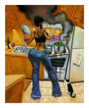 Lookin' Good Cookin' by Sterling Brown - 22 x 18 inches - Fine Art Print / Poster