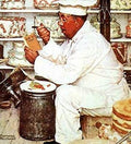 Weighty Matters by Norman Rockwell - 15 x 12 inches - Fine Art Print / Poster