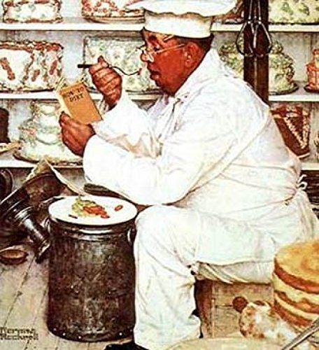 Weighty Matters by Norman Rockwell - 15 x 12 inches - Fine Art Print / Poster