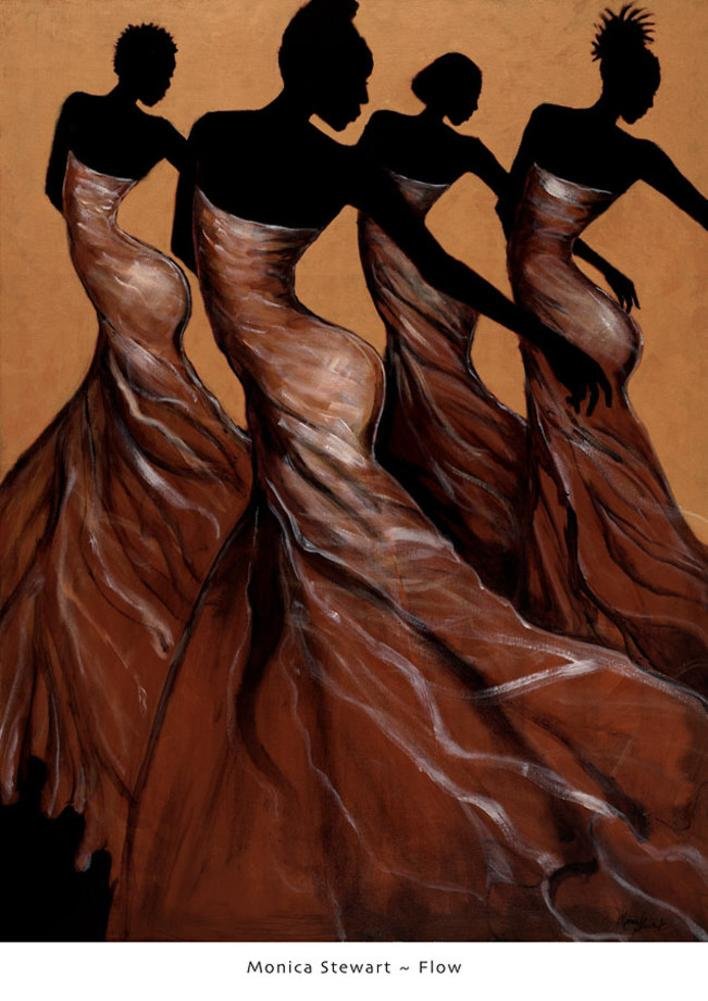 (24x33) Monica Stewart Flow Art Print Poster Art Poster Print by Monica Stewart, 24x34