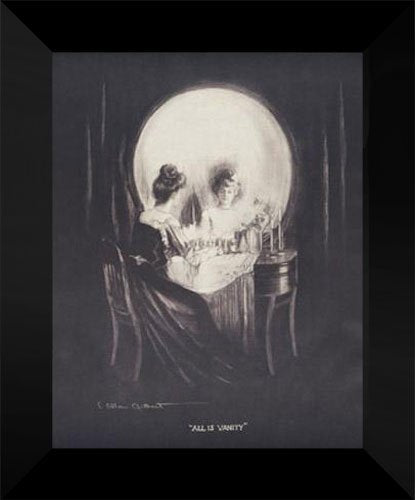 C Allan Gilbert FRAMED Art Print 15x18 "All is Vanity"