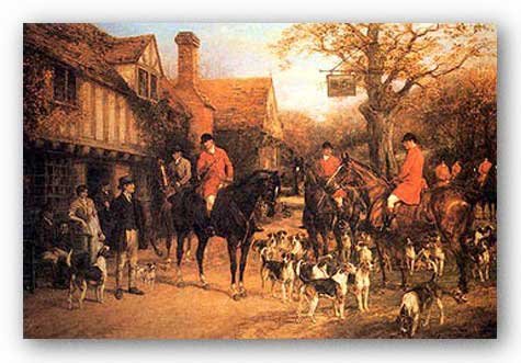 The Meet by Heywood Hardy 20"x30" Art Print Poster