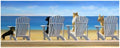 Bruce Teleky Beach Chair Tails by Carol Saxe 20"x8" Art Print Poster