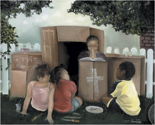 Let's Play Church (mini) by Edwin Lester - 8 x 10 inches - Fine Art Print / Poster