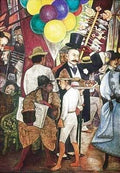 Dream of a Sunday (Detail Street Vendors - Poster by Diego Rivera (17 x 24)