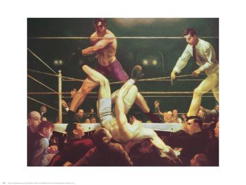 Bruce Teleky Dempsey and Firpo - Poster by George Wesley Bellows (30 x 24)