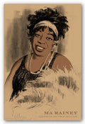 Ma Rainey by Clifford Faust 18"x12" Art Print Poster