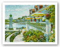 Lighthouse at Sauzon by Howard Behrens 11"x8.187" Art Print Poster