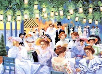 Evening at the Savoy by Dore Singer - 24 x 33 1/2 inches - Fine Art Print / Poster