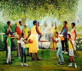 artworkforless.com Family Reunion by Lavarne Ross - 25 x 30 1/2 inches - Fine Art Print/Poster