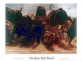 Bear Bull Brawl, The Art Print Poster