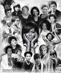 Laminated Great African American Women by Wishum Gregory, Obama Rice Parks Winfrey (20x24)