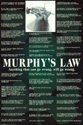 (24x36) Murphy's Law (List of Quotes) Art Poster Print