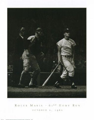 Roger Maris, 61St Home Run - Poster by Herb Scharfman (24 x 30)