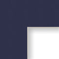 11x14 Mat for Picture Frame Dark Blue with Cream Core and 7x10 Opening Size (B334MAT)
