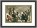 Framed Art Print 'The Pioneers': Outer Size 25 x 19"