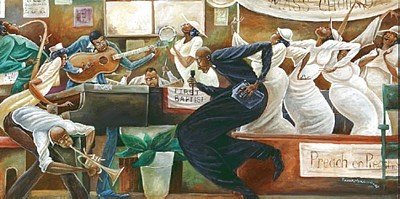 Preach On Preacher by Frank Morrison (20x36 Inches) - African American Religious Art